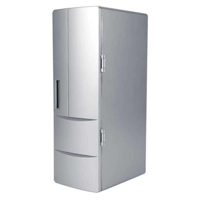 FAGINEY Mini Frigo, Mini Frigo Compact USB Congélateur Canettes Boisson Bière Refroidisseur Réchauffeur Voyage Voiture Bureau