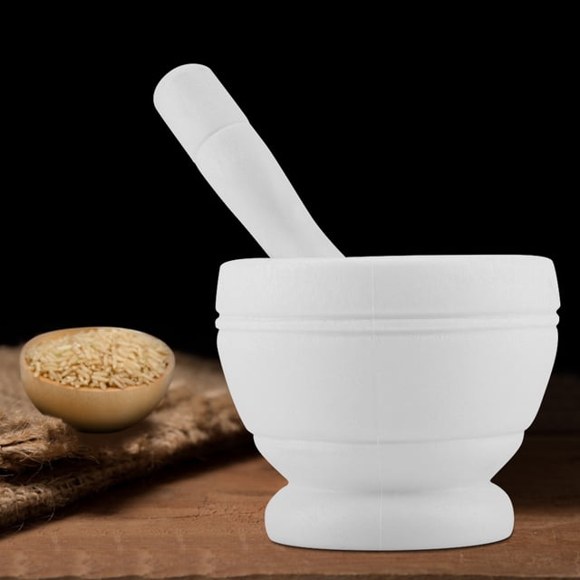 Plastic Mortar Pestle Set, Unique Double Sided Pestle Set Mortar Pestle Set, Spice Grinder For Home Pharmacies Kitchen Apothecaries