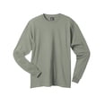 thumbnail image 1 of Hanes Beefy-T Men`s Long-Sleeve T-Shirt, 2XL, Stonewashed Green, 1 of 1