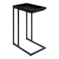 thumbnail image 1 of Kate and Laurel Lockridge Foldable Modern Side C-Table, 18.5" x 12" x 26.75", Black, 1 of 5