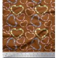 thumbnail image 1 of Soimoi Georgette Viscose Fabric Floral & Heart Decor Fabric Printed Yard 42 Inch Wide, 1 of 3