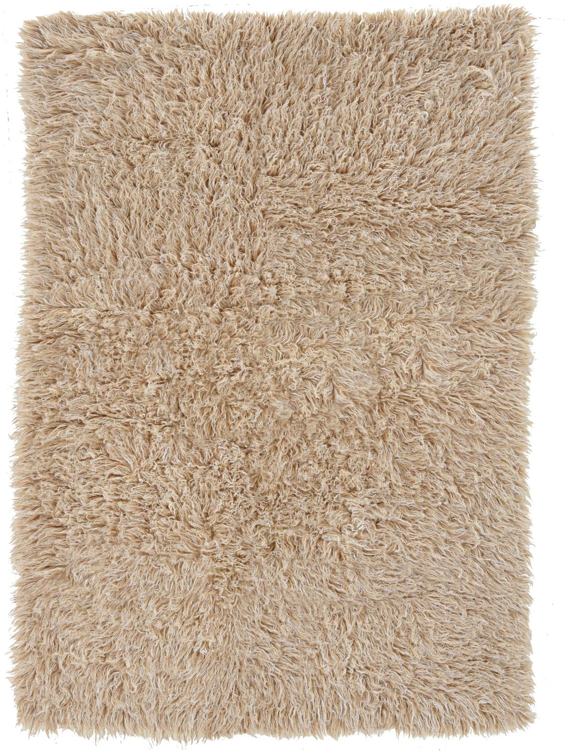 New Flokati 1400gr 5' x 8' Area Rug, Tan