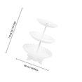 thumbnail image 2 of Raindrops 1Pack Cupcake Holders White Multilayer Storage for Gathering Events, 2 of 8