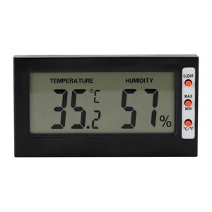 Household Thermometer Hygrometer Multifunctional Digital Accurate Battery Powered with LCD Display Screen for Home Bedroom Baby’s Room
