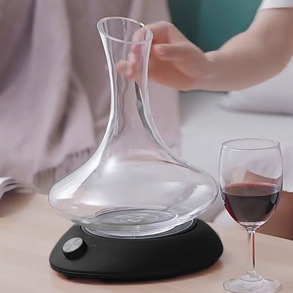 Yhmxh Home Essentials Home Accessories Wine Aerator, Smart Wine Decanter Spinners, Automatic Revolving Wine Aerorater, USB Rechargeable, Wine Accessories Wine -Lovers(Only Base) House Essentials