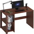 thumbnail image 2 of SHW Bureau d'Ordinateur pour Bureau à Domicile avec Étagères, Cerisier, 2 of 4