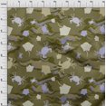 thumbnail image 4 of oneOone Polyester Spandex Olive Green Fabric Sea Craft Projects Decor Fabric Printed By The Yard 56 Inch Wide, 4 of 4