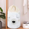 thumbnail image 2 of Large Capacity Quilt Clothes Blanket Dust Proof Drawstring Storage Bag Organizer Home SuppliesBear, 2 of 6