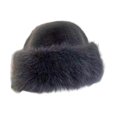 thumbnail image 4 of Esquirla Cossack Hat Russian Hat Beanie Winter Faux Hat for Snow Snowboard Riding Dark Gray, 4 of 8