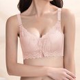 thumbnail image 3 of Backless Sports Bra Women Seamless Bra Feature V-Neck Bralette Bra Style W-725 Pinks 34, 3 of 4