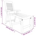 thumbnail image 4 of vidaXL Chaise Longue Plastique Blanc, 4 of 5