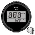 thumbnail image 1 of Engine Revolution Meter Tachometer Waterproof Tachometer Gauge with LCD Display 52mm/2in IP67 Red Backlight 9-32V, 1 of 7