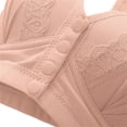 thumbnail image 5 of ManxiVoo Front Closure Wireless Bra for Women Full Coverage Comfortable Support Minimizer Bralette Non Padded Everyday Wear M Size Light Pink, 5 of 5