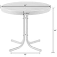 thumbnail image 5 of Afuera Living Modern Metal Patio End Table in Turquoise Gloss, 5 of 5