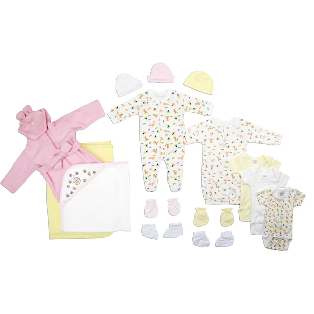 Bambini Newborn Baby Girls 15 Pc Layette Baby Shower Gift Set
