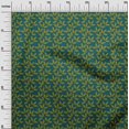thumbnail image 2 of oneOone Silk Tabby Fabric Leaves Block Print Fabric By The Yard 42 Inch Wide, 2 of 4