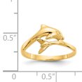 thumbnail image 2 of 14K Yellow Gold Dolphin Ring, 2 of 2