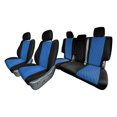 thumbnail image 1 of For 2011–2021 Jeep Grand Cherokee FH Group Neoprene Waterproof Custom Fit Car Seat Covers - Full Set Blue, 1 of 5