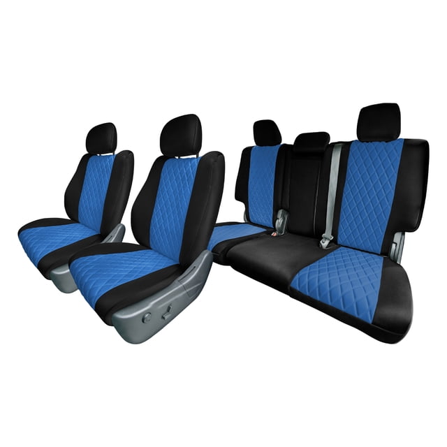 For 2011–2021 Jeep Grand Cherokee FH Group Neoprene Waterproof Custom Fit Car Seat Covers - Full Set Blue