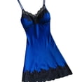 thumbnail image 2 of LSLJS Nuisette en Satin pour Femmes Dames Tenue de Nuit Nuisette Lingerie Aguichant avec Coussinets de Poitrine, Robe de Pyjama pour Femmes, 2 of 4