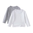 thumbnail image 1 of Chandails à Manches Longues pour Filles T-Shirts de Base Doux pour Tout-Petits Haut T-Shirts à Col Rond pour Enfants, 1 of 6
