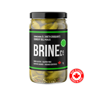 Brine Cornichons à l'aneth croquants Bocal 1L