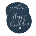 thumbnail image 1 of Inkdotpot Happy Birthday Bottle Tag Real Silver Foil Favor Hang Tag 100 - Pack, 1 of 6