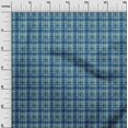 thumbnail image 2 of oneOone Polyester Lycra Fabric Check Kasuri Print Fabric By Yard 56 Inch Wide, 2 of 4