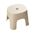 thumbnail image 2 of Fridja Non Slip Step Stool Shower Foot Stool 8 Inch High One Steps Stool Small Plastic Thickened Step Stool for Home, Office, Garage Stools Laundry Bathroom, 8.07x7.67x6.29in, White, 2 of 6