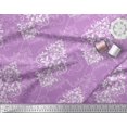 thumbnail image 3 of Soimoi Tissu Modal Satin Filigrane Damas Imprimé Tissu de Couture Yard 42 Pouces de Large, 3 of 3