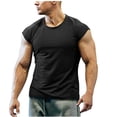 thumbnail image 2 of LSLJS Débardeurs à Col Rond pour Hommes, Unis, Sans Manches, Séchage Rapide, Natation, Plage, Musculation, Gym, Course, Athlétiques, 2 of 6