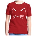 thumbnail image 5 of BYHONG T-Shirt à Manches Courtes à Imprimés de Chat pour Tout-Petits Garçons Filles, Hauts Vêtements Enfants Filles, Tunique Décontractée à Col Rond, Rouge 110, 5 of 5