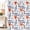 Orange/bleu Marine, variante sur Rideau de Douche Géométrique Abstrait à Motif de Rayures Aquarelle Noir et Beige, Design pour Accessoires de Déco de Salle de Bain Modernes Minimalistes, Ensemble de Rideau de Douche avec 12 Crochets, 72x72 Pouces