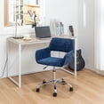thumbnail image 3 of Homy Casa Commercial Reception Chairs for Office Use, Blue Fabric, 3 of 11