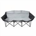 thumbnail image 1 of GoTEAM! Banc/canapé Pliant Portatif à 3 Places - Noir/gris, 1 of 2
