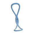 thumbnail image 3 of Baohd Bande d'Exercice 8 Formes Bande de Résistance Entraîneur pour Musculation Bleu 46x11.5cm, 3 of 6