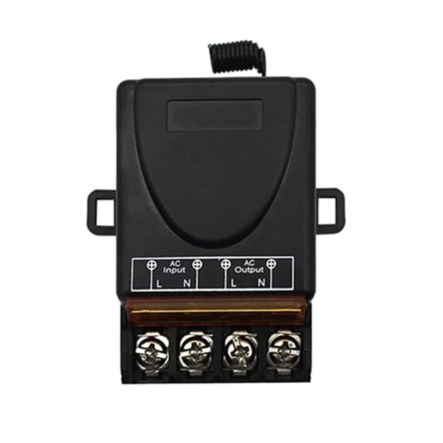AC 220V 30A Relay Receiver 1CH Receiver for Garage Door Opener & Gate,1 x Wireless Control Switch,Black