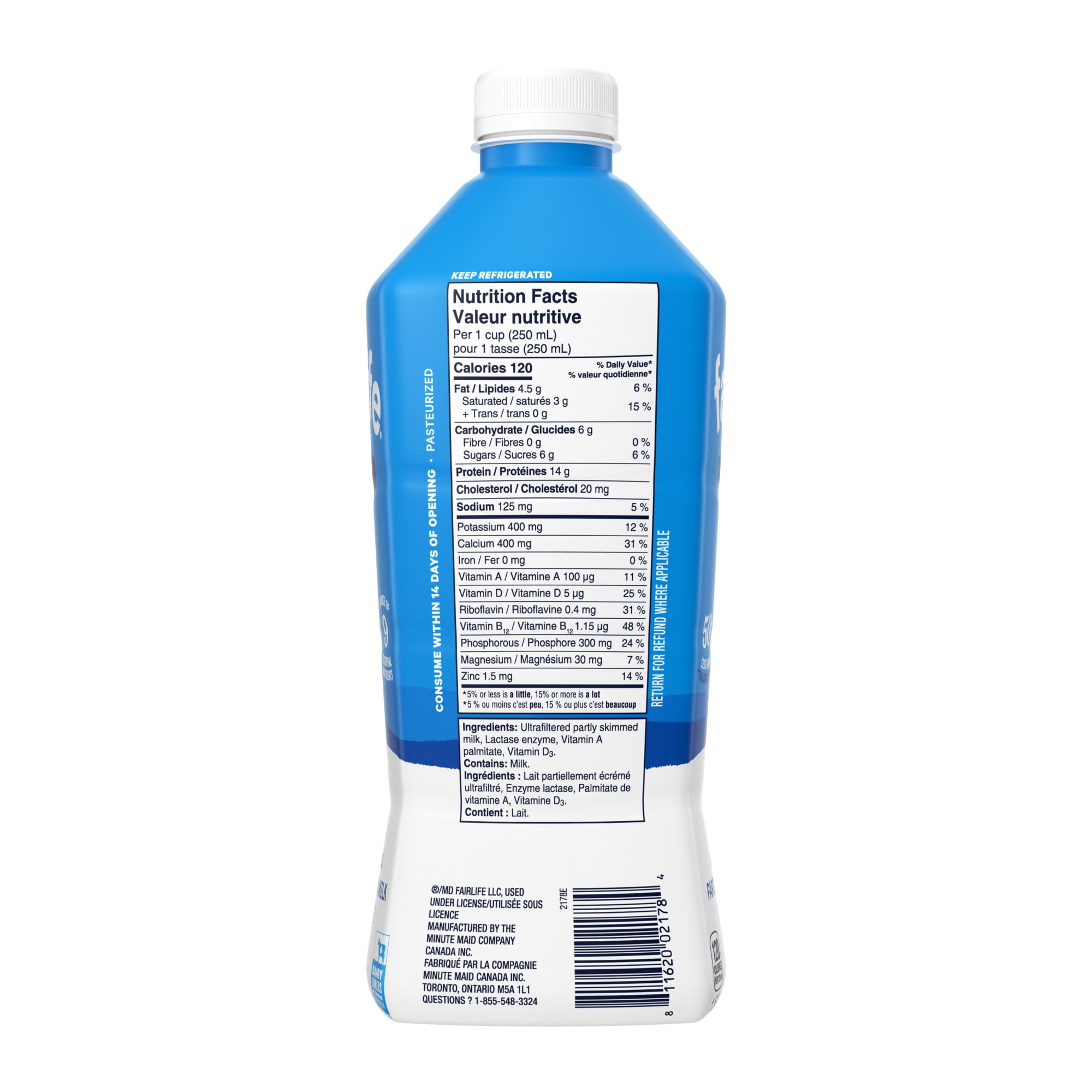 Fairlife Milk 2% Reduced Fat Bottle, 1.5 Liters