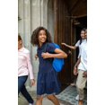 thumbnail image 4 of French Toast Girls Ruffled Pique Polo Dress, Navy, X-Small/4/5,Little Girls, 4 of 8