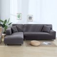 thumbnail image 4 of Sumhomie Stretch Washable Couch Slipcovers for Sectional Sofa L-shape Corner, 4 of 4