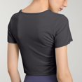 thumbnail image 4 of Yuyuzo Haut d'Entraînement pour Femmes Sans Manches à Col Rond Court Course Actif Yoga Gym T-Shirts, 4 of 7
