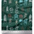 thumbnail image 1 of Soimoi Cotton Poplin Fabric Cactus Tree Decor Fabric Printed Yard 56 Inch Wide, 1 of 5