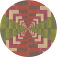 thumbnail image 1 of Ahgly Company Machine Washable Indoor Round Transitional Chestnut Red Area Rugs, 3' Round, 1 of 7