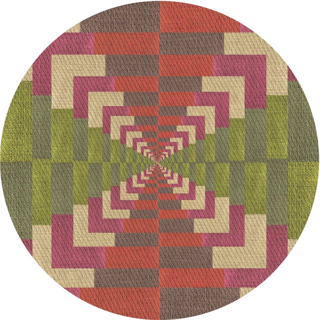Ahgly Company Tapis Rond Lavable en Machine Intérieur Transitionnel Rouge Châtaigne, 3 Pieds Rond