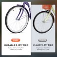 thumbnail image 3 of VIRIBUS Vélo de Plage pour Femmes 26 Pouces Selle et Guidon Réglables Violet, 3 of 14