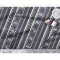 thumbnail image 3 of Soimoi Japan Crepe Satin Fabric Geometric & Striped Floral Block Printed Fabric 1 Yard 42 Inch Wide, 3 of 3