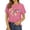 Pink, variant on JIRNDf T Shirts For Women Tops Trendy Summer Book Reading Teacher Book Lovers Rainbow Casual Short Sleeve Cute Graphic Tees For Women Shirts Purple M