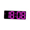 thumbnail image 3 of GUOOL Horloge Murale Numérique Calendrier Répétition Table Horloge de Bureau Électronique Alarme LED Rose Rose Rouge, 3 of 9