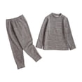 thumbnail image 2 of YUNAFFT Ensemble de sous-Vêtements Thermiques Sans Coutures pour Enfants Confort de Base Manches Longues Col Rond Couleur Unie Pyjama Chaud Superposable pour Garçons et Filles Âge 1-14, 2 of 5