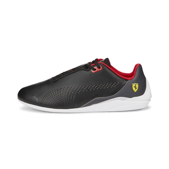 PUMA Men's Ferrari Drift Cat Decima Sneaker, Black White-Asphalt, 11.5